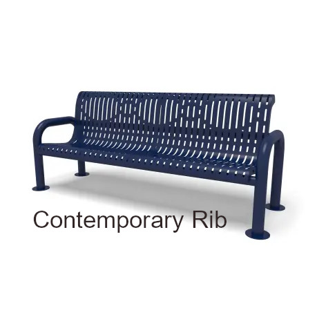 Heritage Collection Contemporary Rib Inground Bench by Wabash Valley