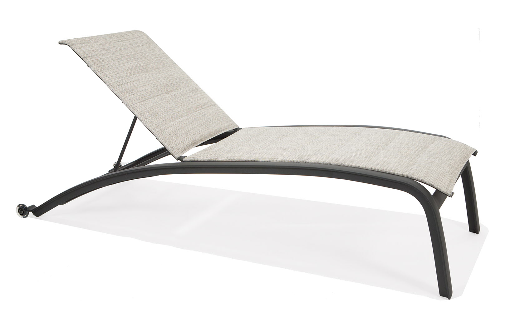 Edge Padded Sling Stacking Chaise Lounge
