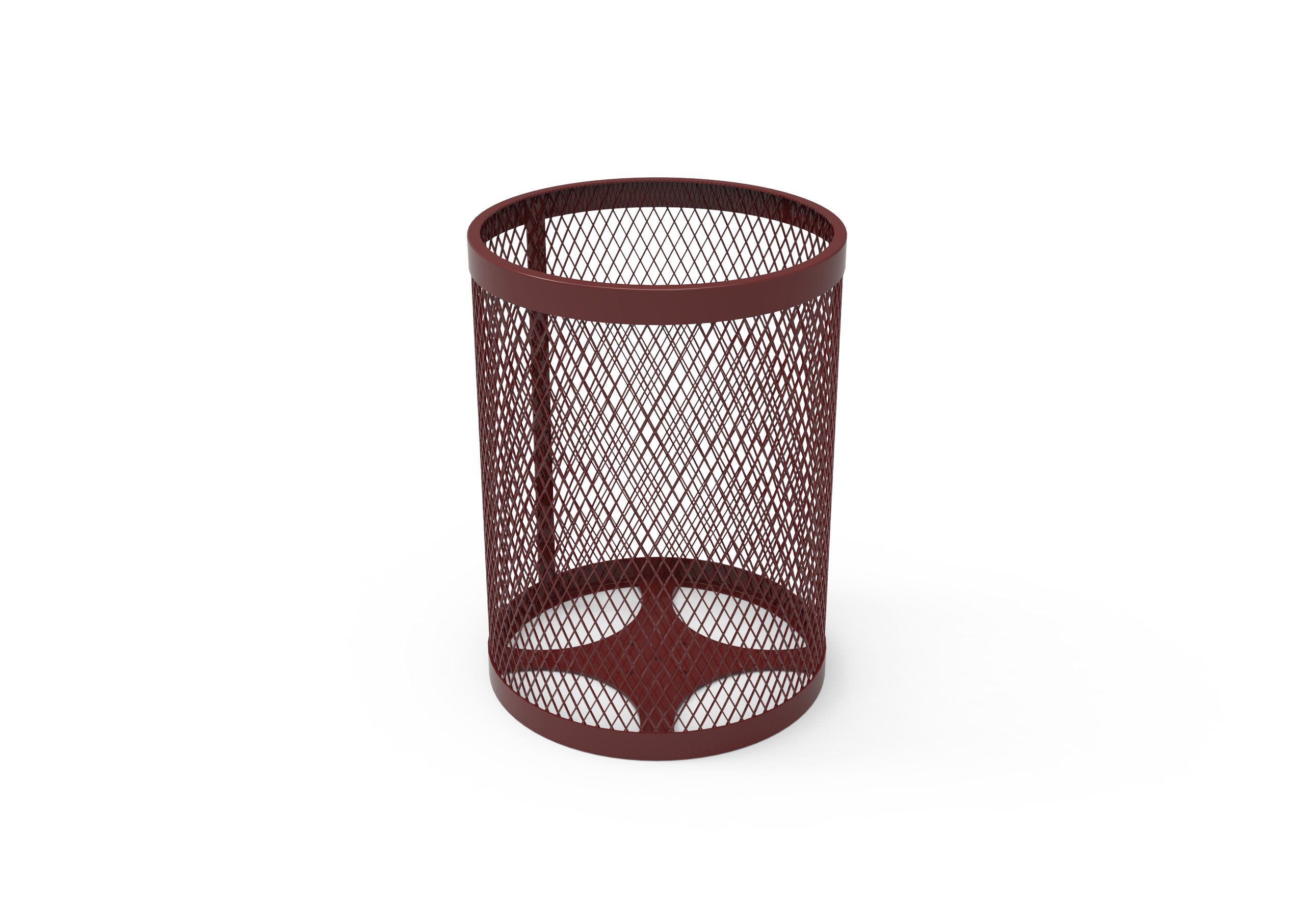 Expanded Steel 32 Gallon Trash Receptacle