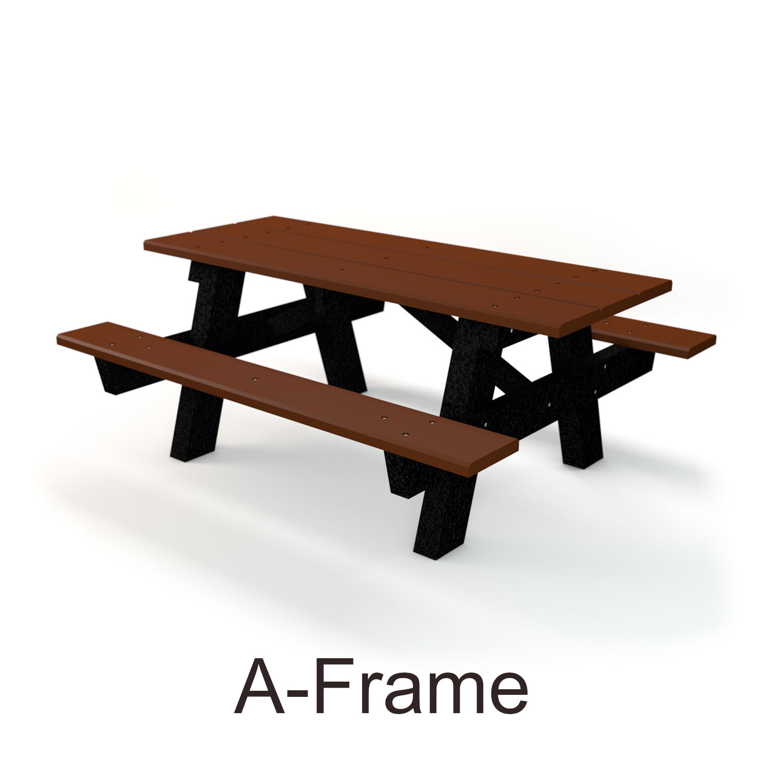 A Frame Recycle Plastic Lumber Picnic Table
