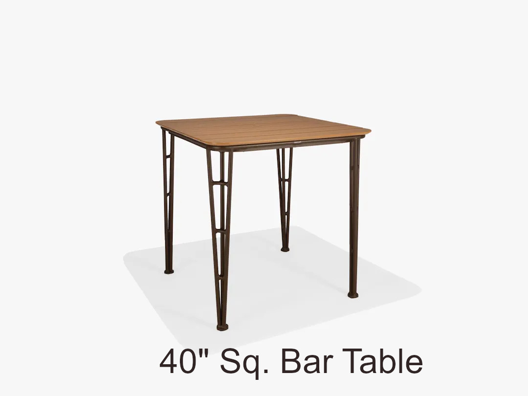 Fountainhead Collection 40 Inch Square Bar Table