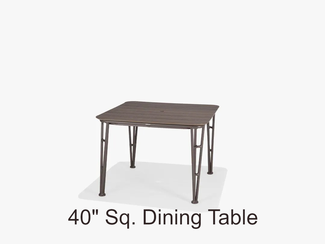 Fountainhead Collection 40 Inch Square Dining Table
