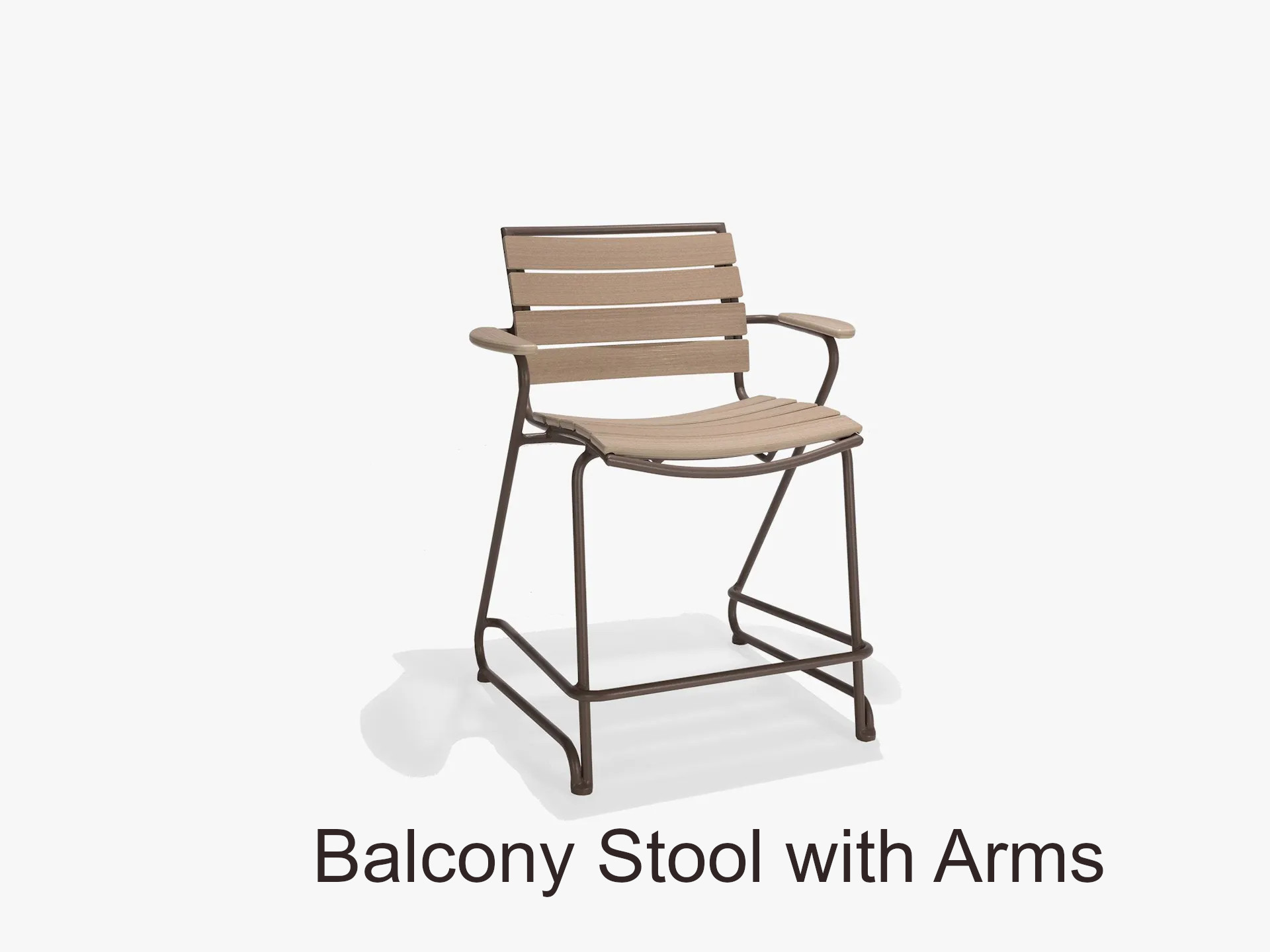 Fountainhead Collection Balcony Stool with Arms