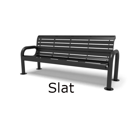 Contemporary Slat Bench by Wabash Valley