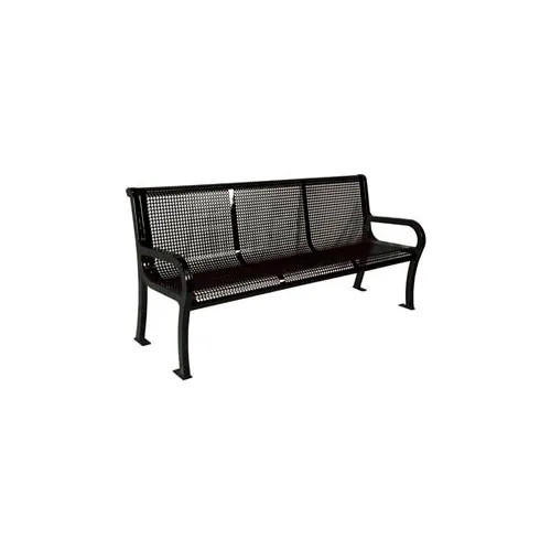 Lexington 6' Perforated Steel Contour Bench