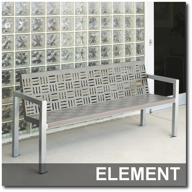 Archive Element Collection Contemporary Steel Benches Indoff