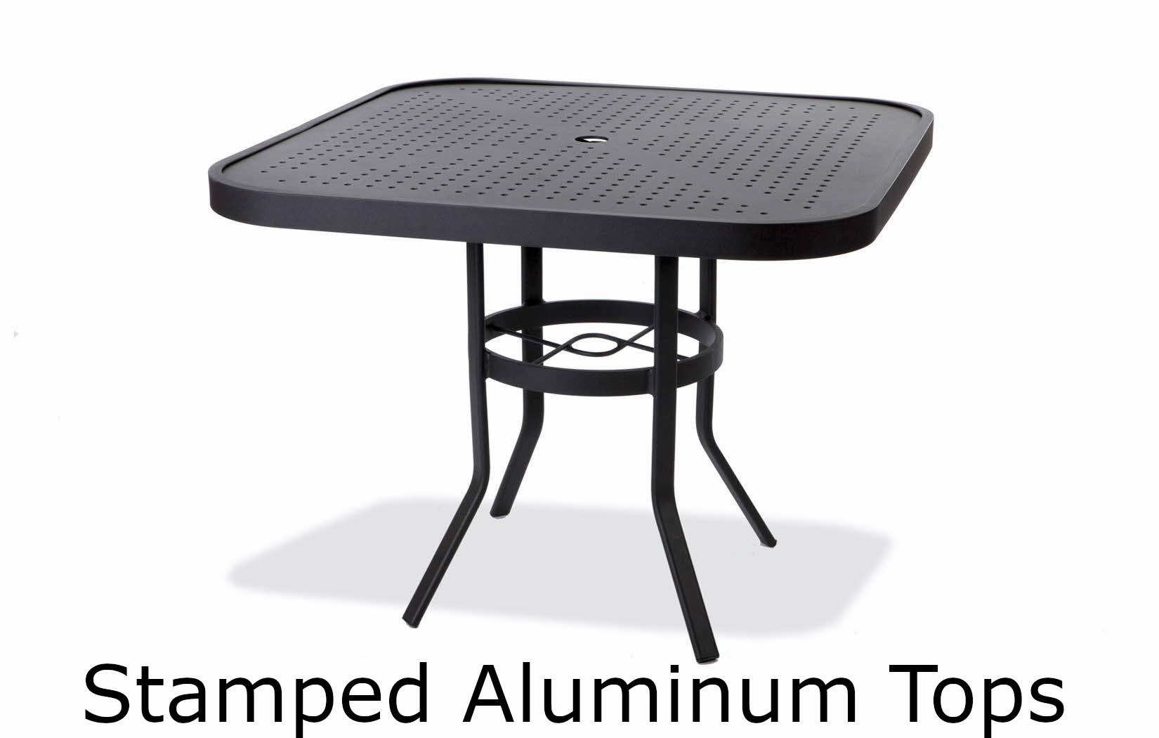 Stamped Aluminum Top Tables