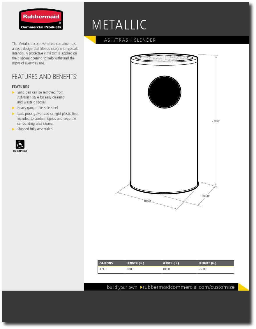Metallic Series Spec Sheets