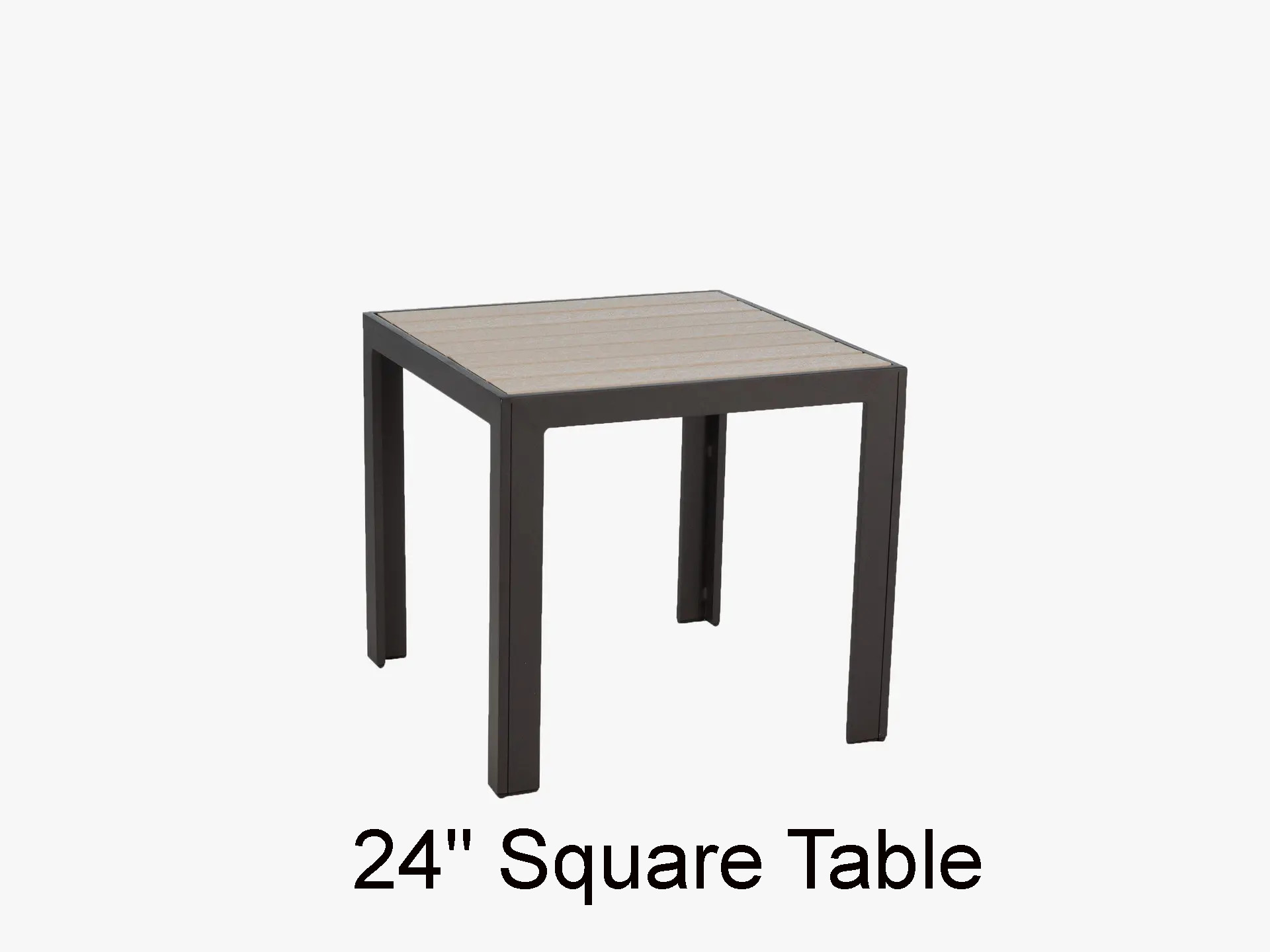 Meza HDPE Collection 24 Inch Square Occasional Table by Texacraft