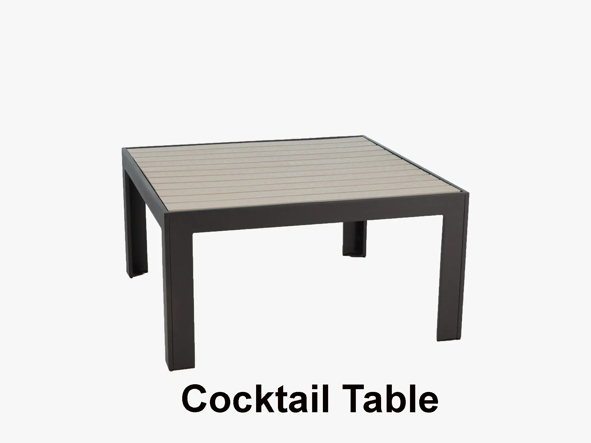 Meza HDPE Collection 36 Inch Square Cocktail Table by Texacraft