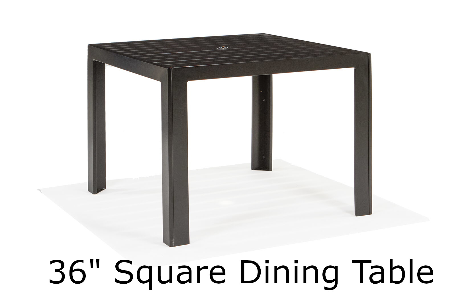 Meza Slat Collection 36 Inch Square Dining Table