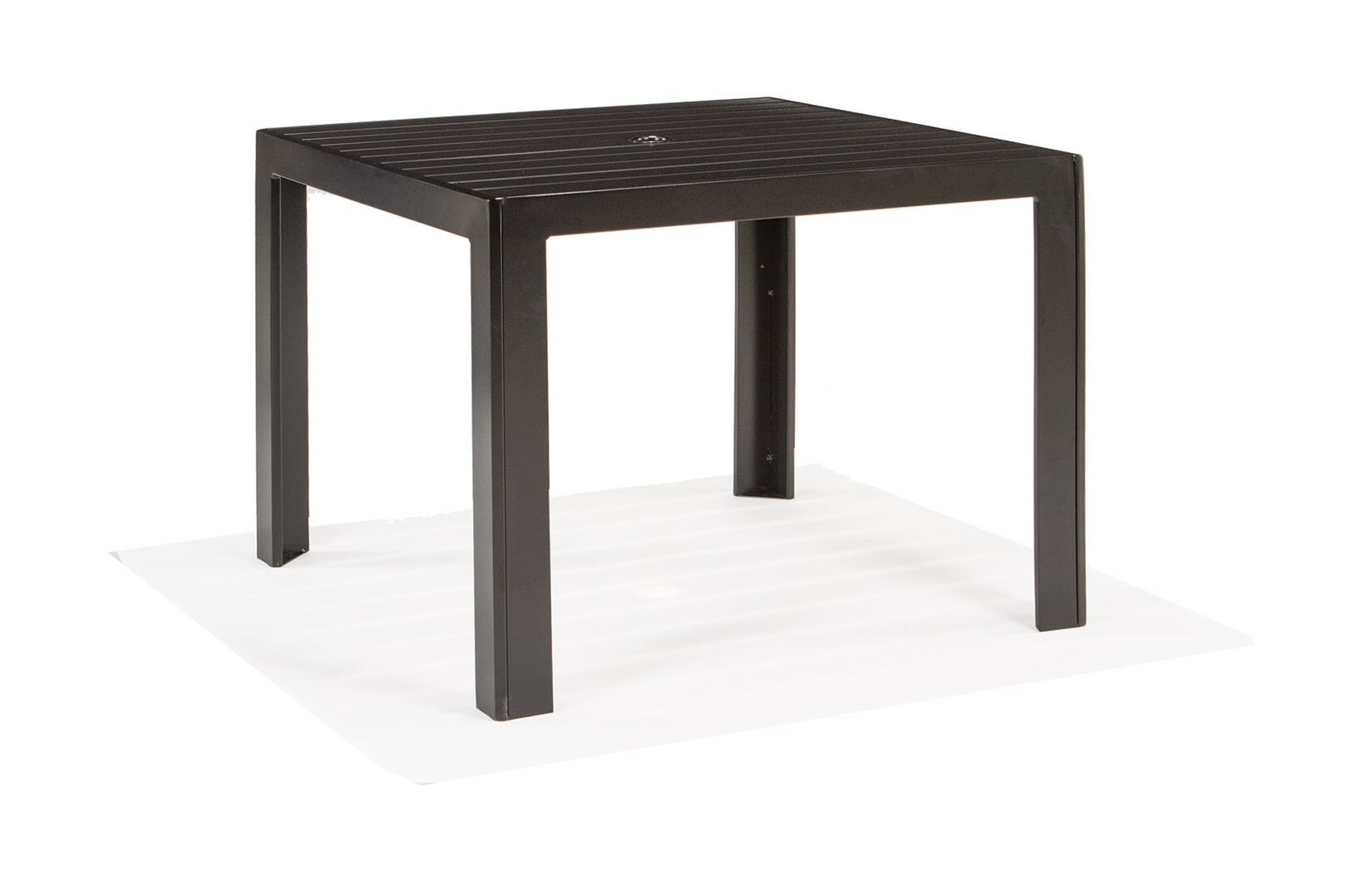 Meza Slat Collection Fully Welded Aluminum Dining Tables