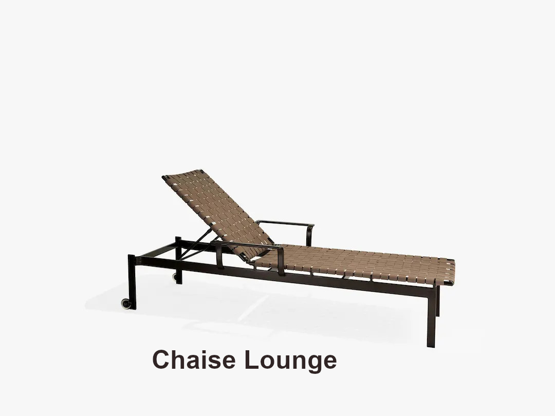 Meza Suncloth Weave Collection Chaise Lounge