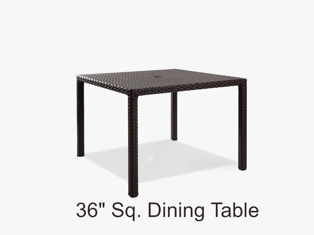 Nexus Collection 36 Inch Square Dining Table