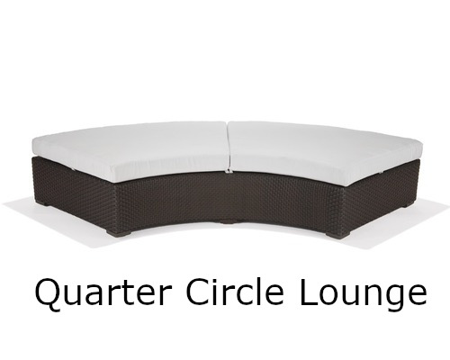 Nexus Collection Backless Quarter Circle Lounge