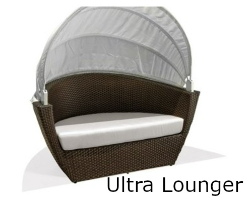 Nexus Collection Ultra Lounger with Canopy