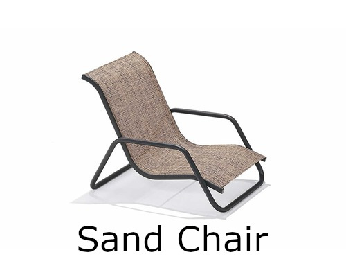 Oasis Sling Collection Nesting Sand Chair