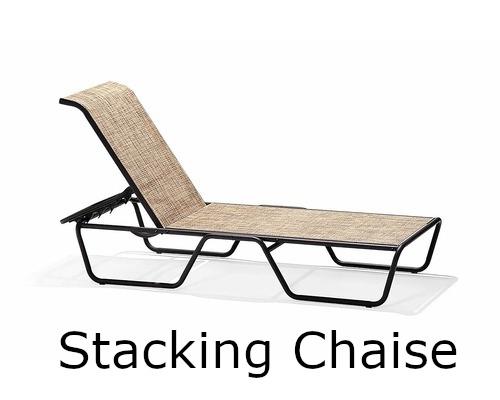 Oasis Sling Collection Stacking Chaise Lounge