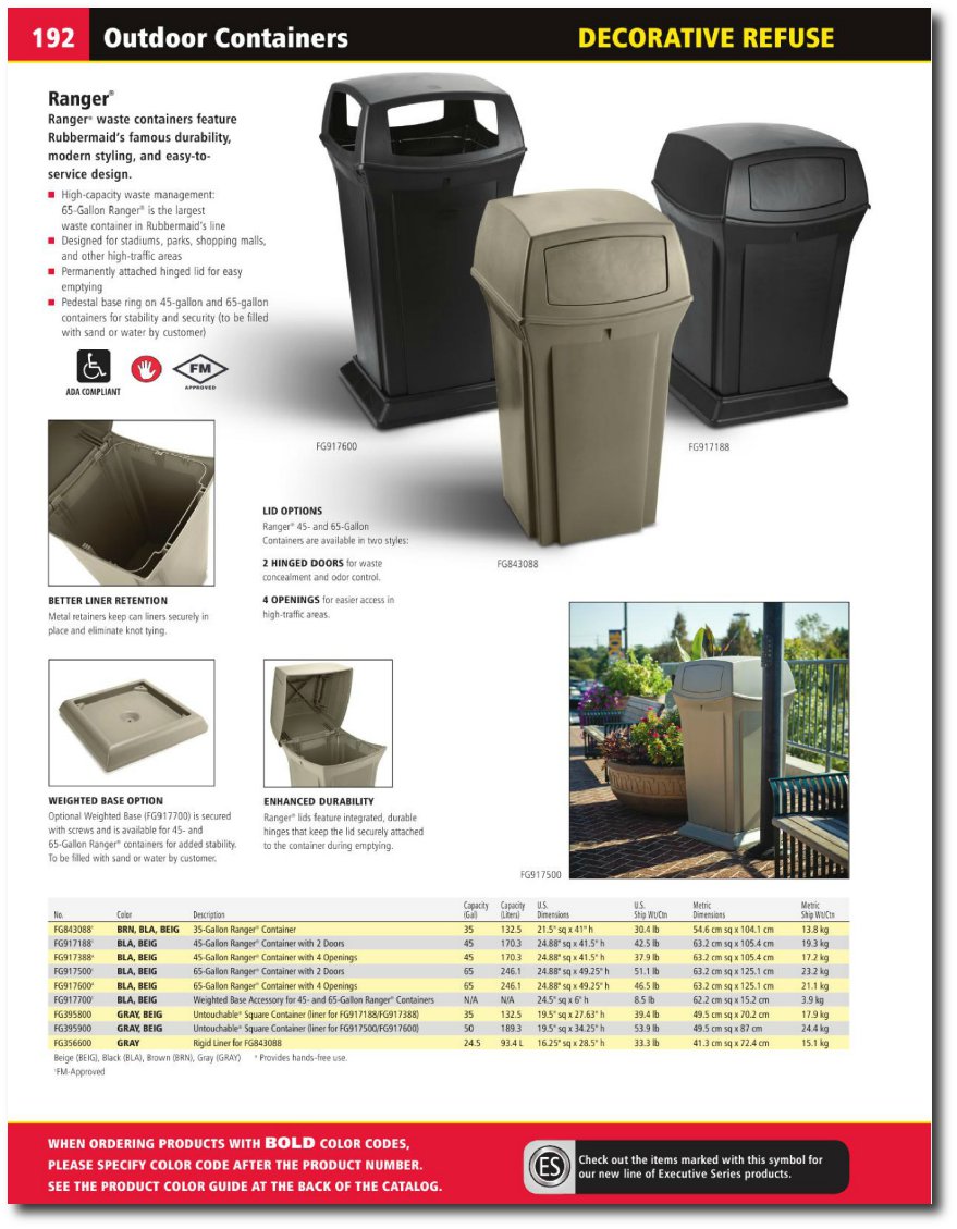 Ranger Series Catalog Page