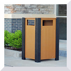Ridgeview 32 Gallon Recycled Plastic Trash Receptacle