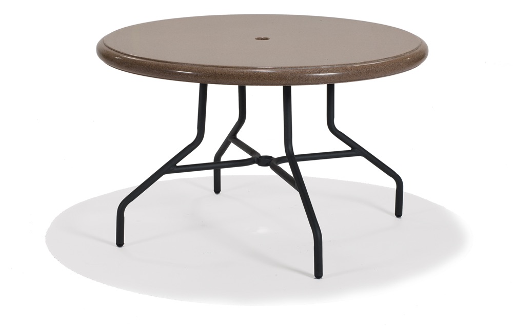36 Inch Round Fiberglass Cultured Granite Top Dining Table