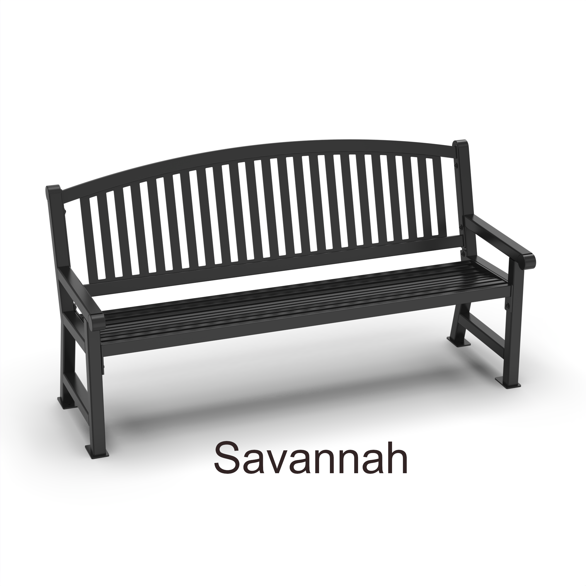 Savannah Steel Park Bench