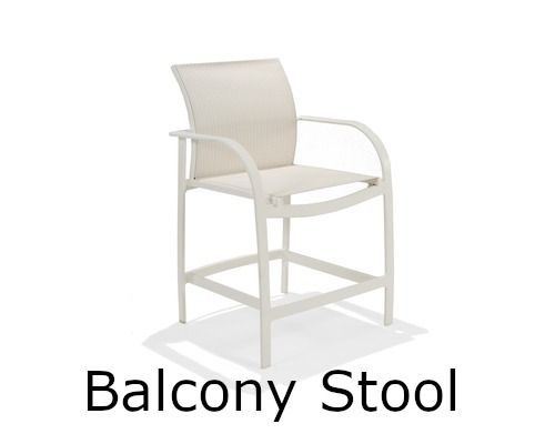 Scandia Sling Collection Balcony Height Stool