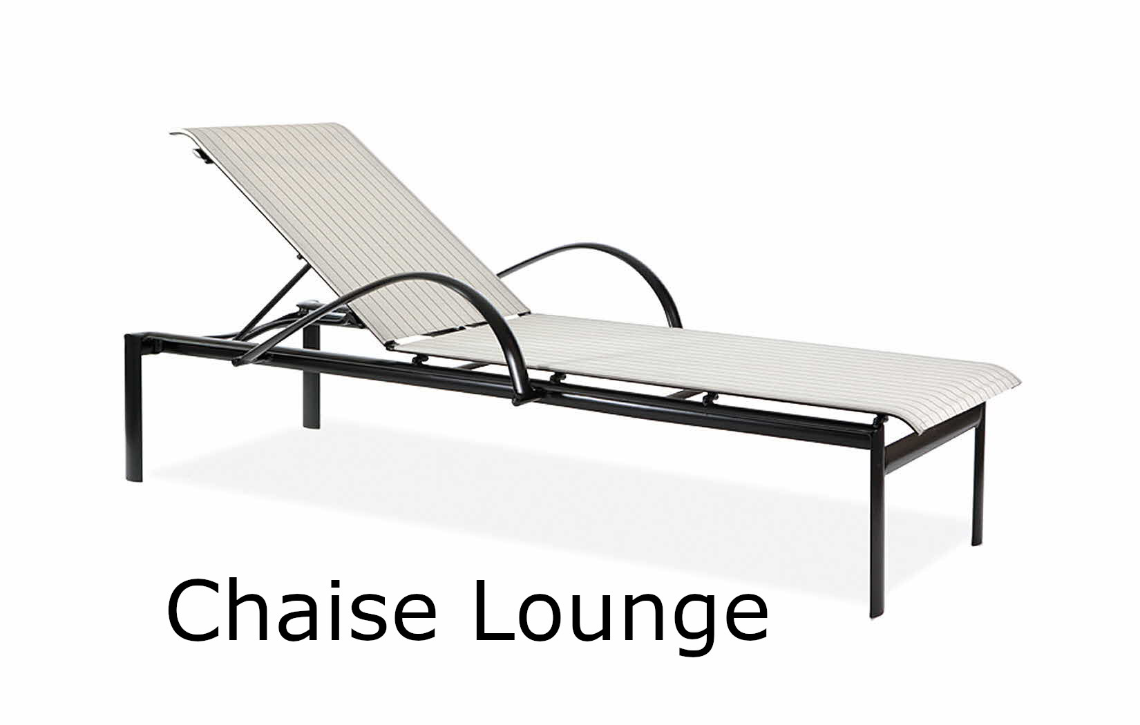 Southern Cay Sling Collection Chaise Lounge with Arms