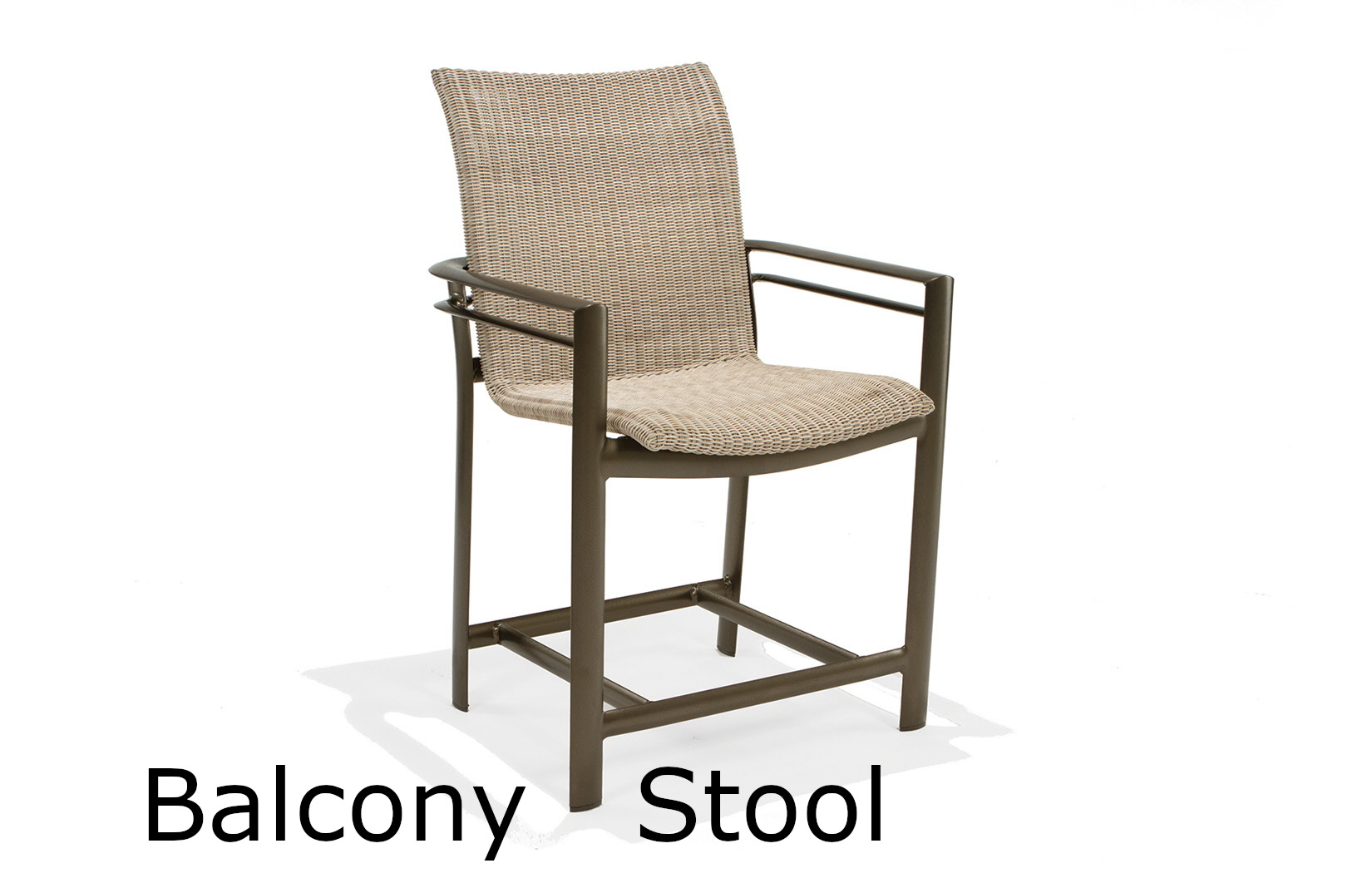 Southern Cay Woven Collection Balcony Height Stool