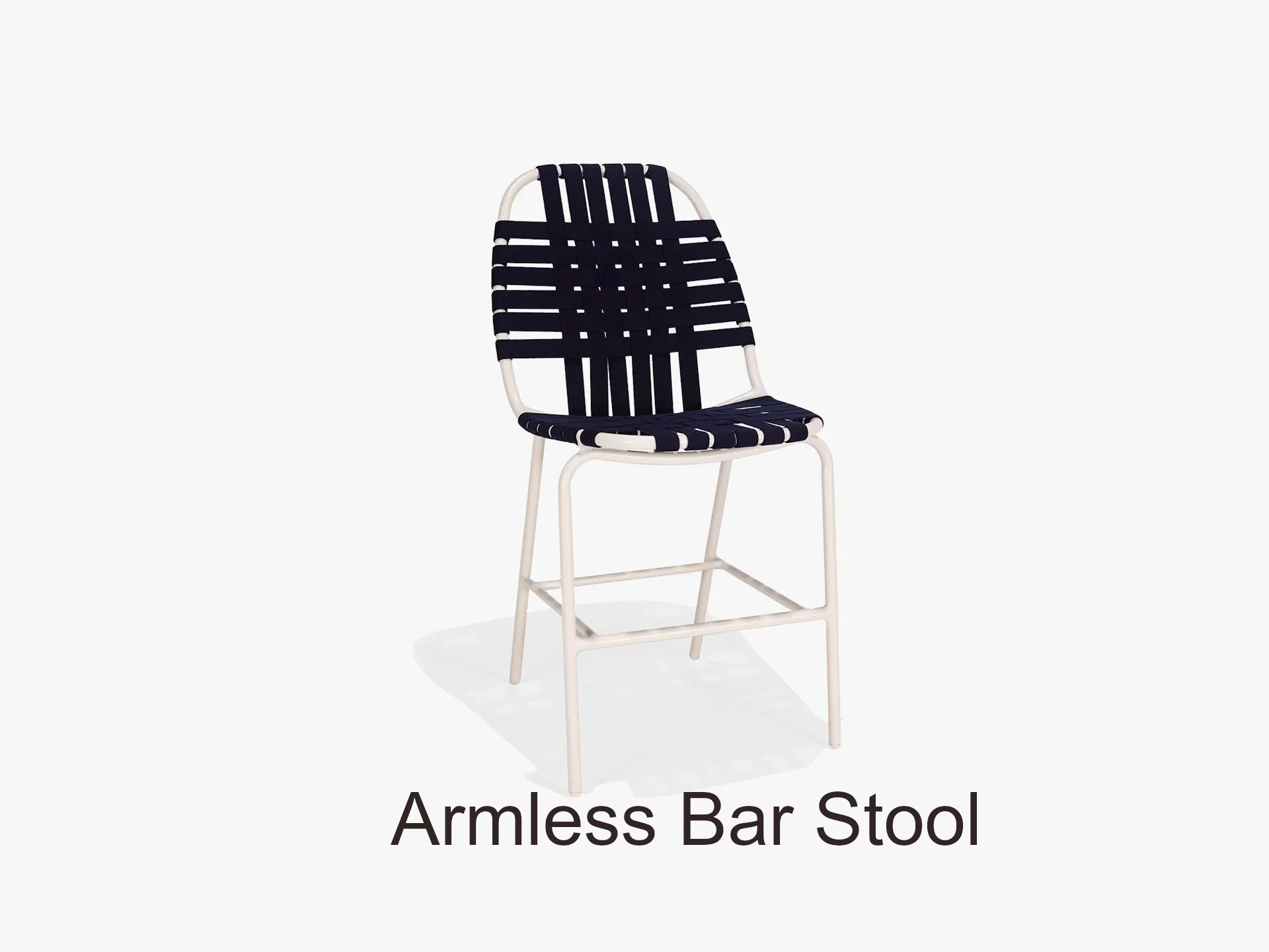 Surf Suncloth Weave Collection Armless Bar Stool