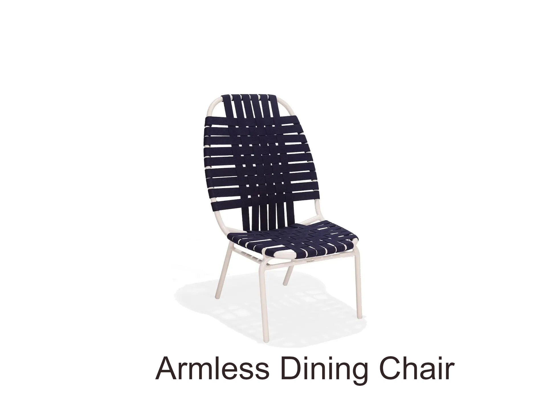 Surf Suncloth Weave Collection Armless Dining Chair