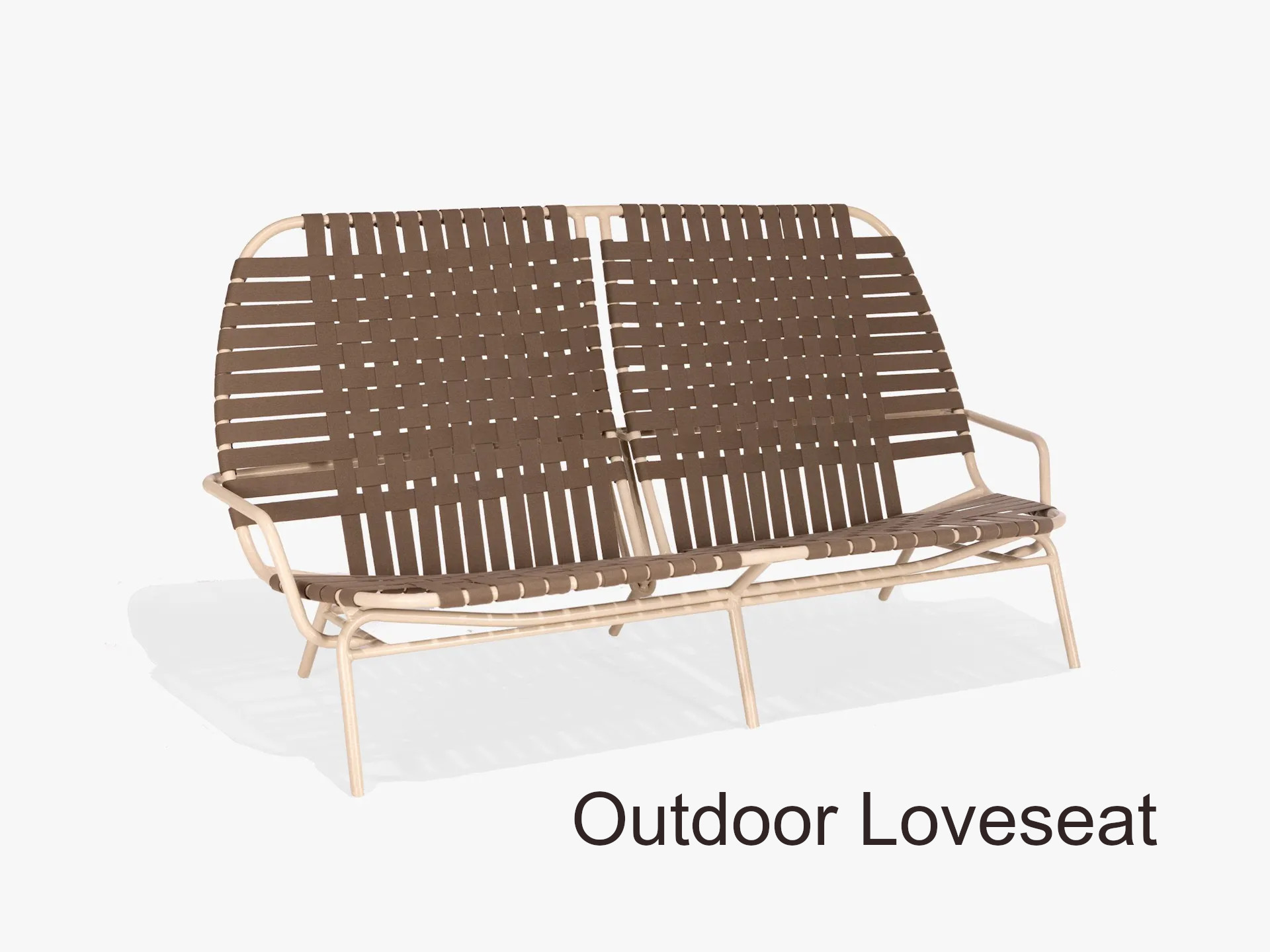 Surf Suncloth Weave Collection Outdoor Loveseat