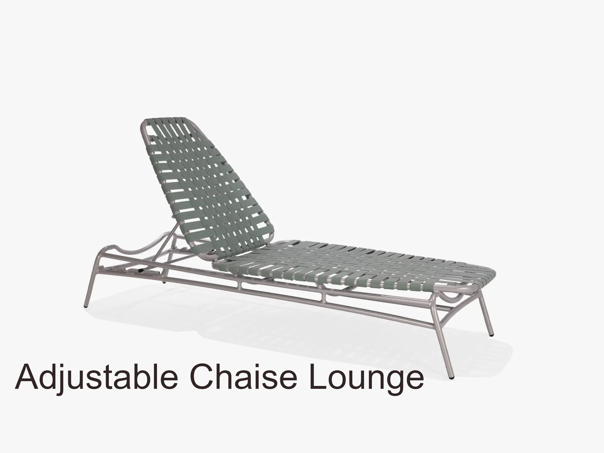 Surf Suncloth Weave Collection Adjustable Chaise Lounge
