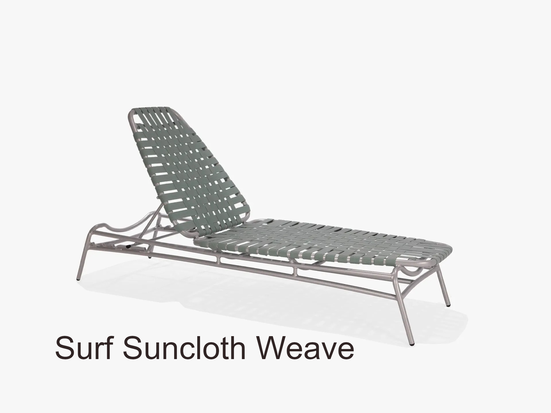 Surf Suncloth Weave Collection Adjustable Chaise Lounge Chair