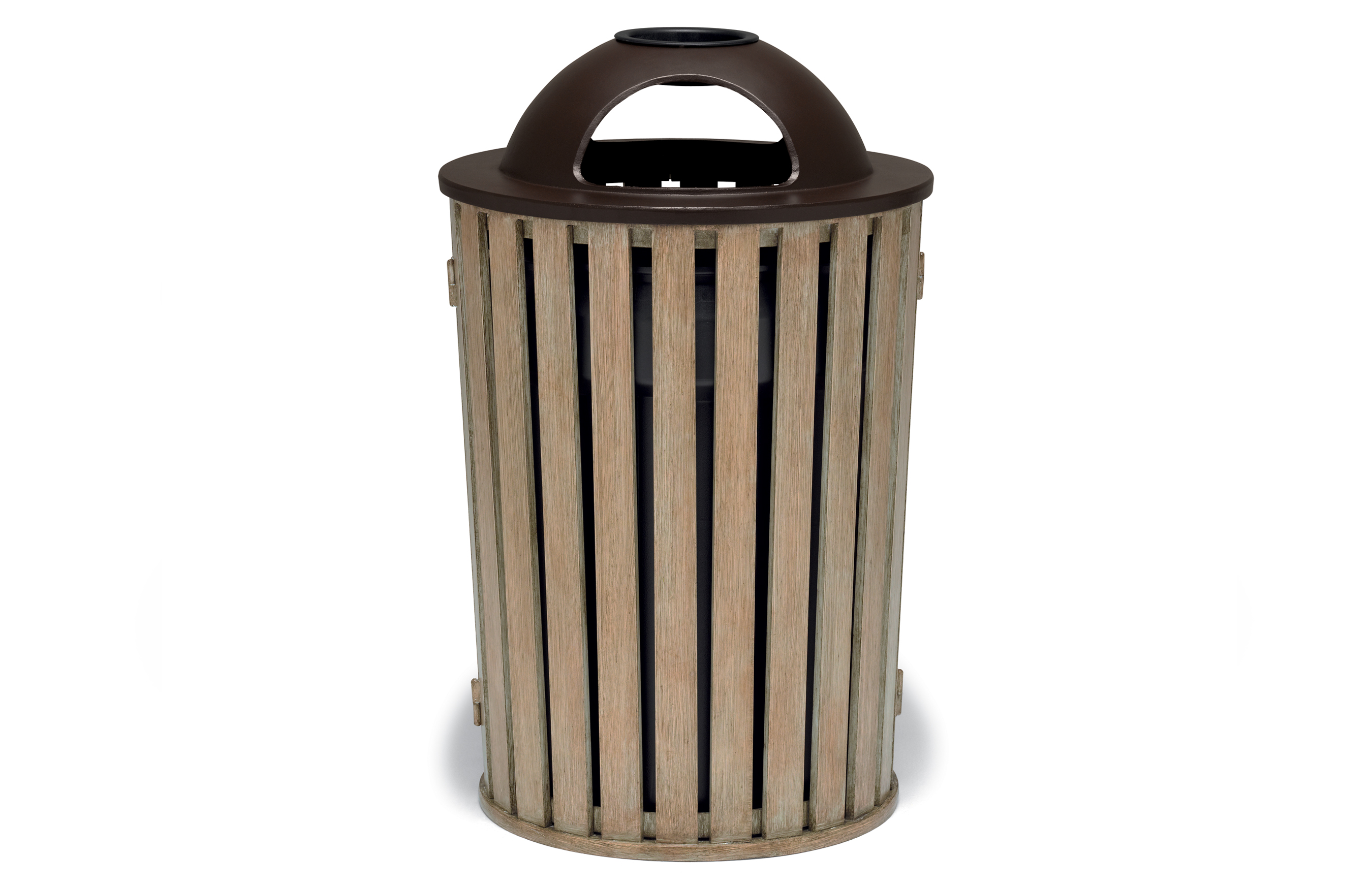 UrbanScape Style FG Trash Receptacle with Ash Bonnet Top