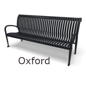 Urbanscape Collection Oxford Vertical Slat Outdoor Bench by Wabash Valley