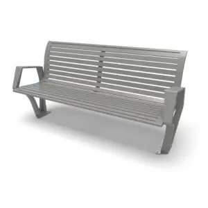 Urbanscape Collection Woodridge Horizontal Slat Outdoor Bench by Wabash Valley