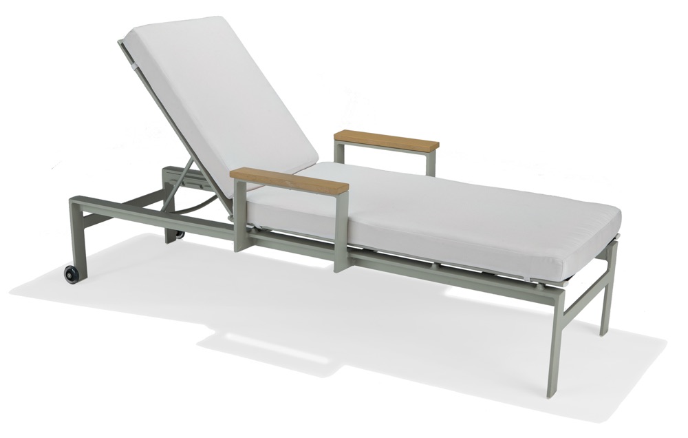 Vibe Modular Collection Chaise Lounge with Wheels by Texacraft