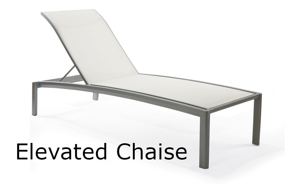 Vision Sling Collection Elevated Chaise Lounge