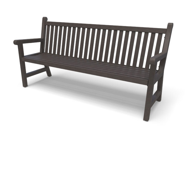 Yorktown Collection Outdoor Bench with Straight Back