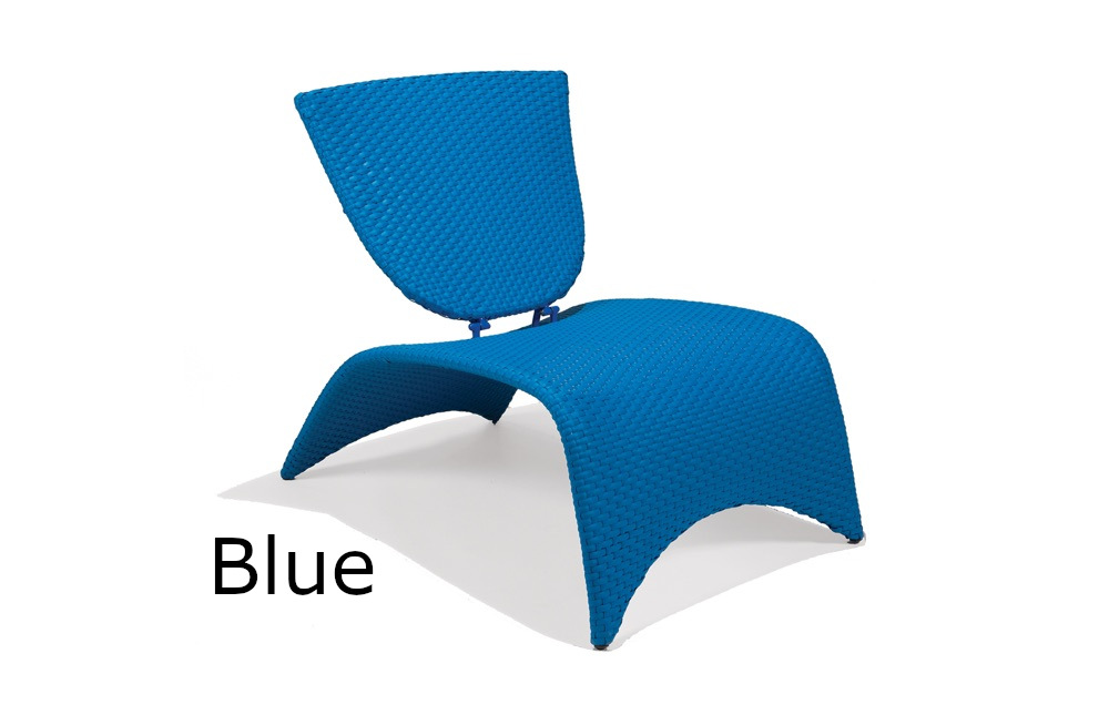 Zuma Lounge Chair with Folding Back (Blue)