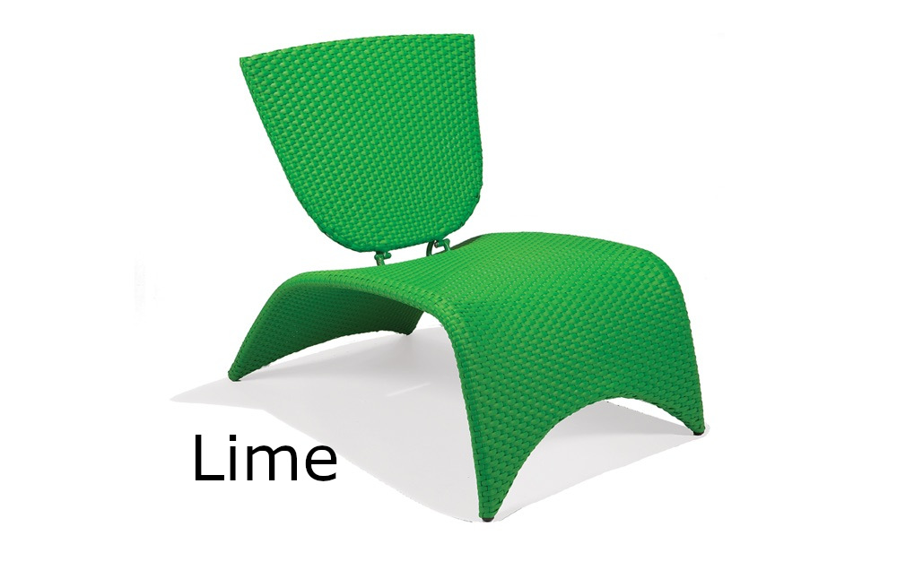 Zuma Lounge Chair with Folding Back (Lime)