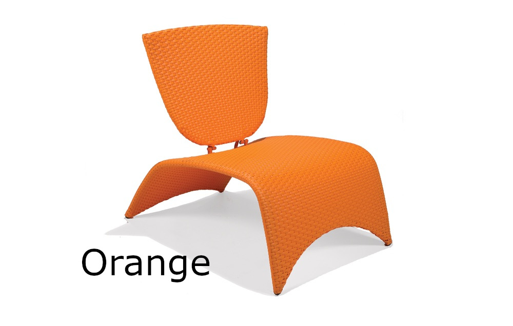 Zuma Lounge Chair with Folding Back (Orange)