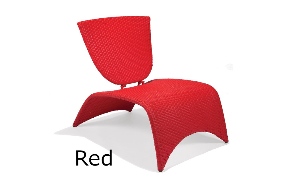 Zuma Lounge Chair with Folding Back (Red)
