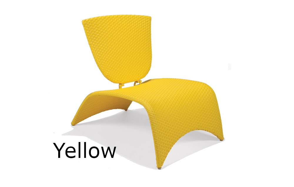 Zuma Lounge Chair with Folding Back (Yellow)